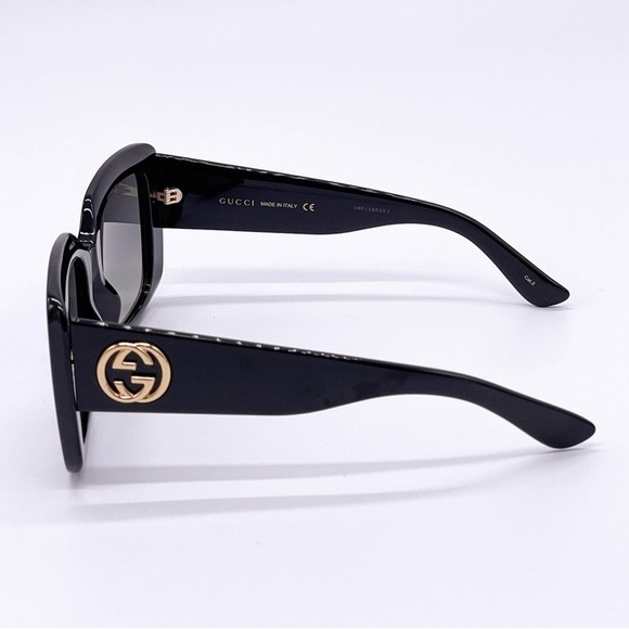 New Authentic GUCCI Gradient Grey Square Ladies Sunglasses GG0141SN 001 53 - Picture 6 of 11